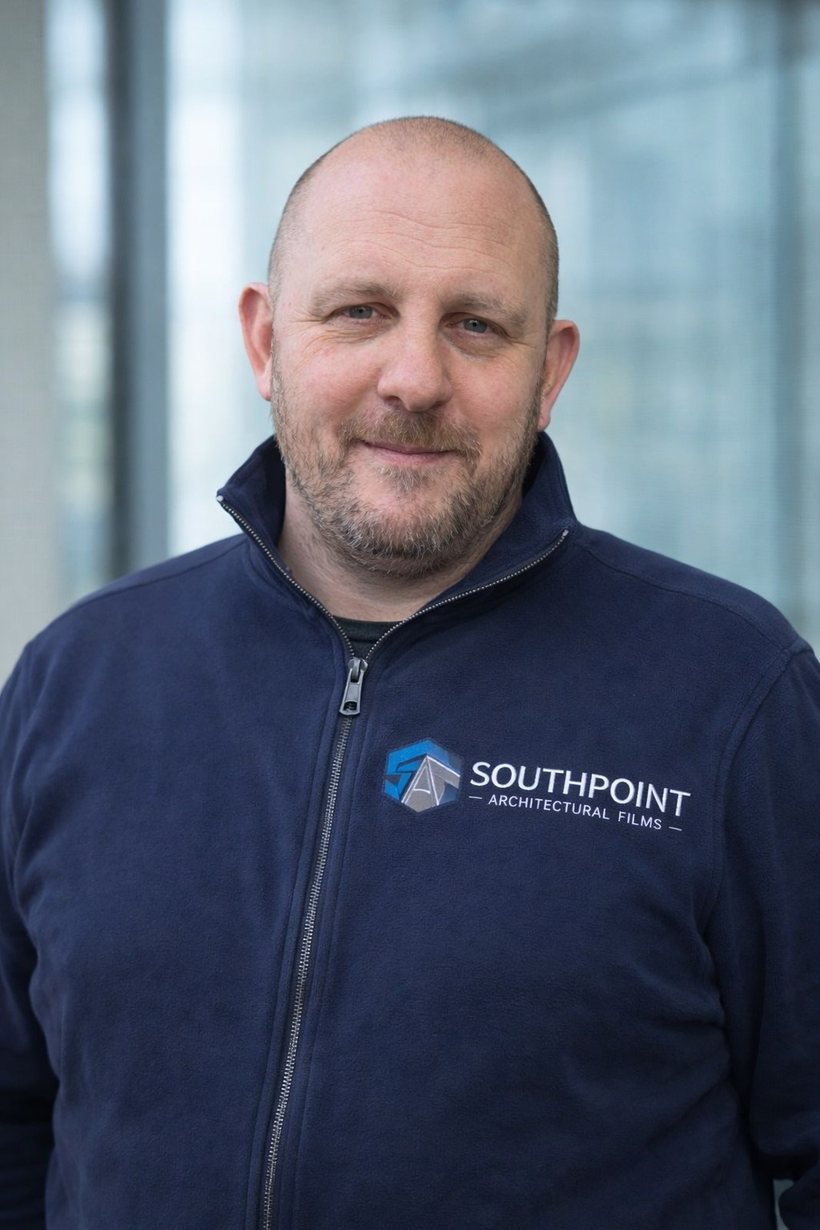 Lee, Southpoint Window Films installer, in branded fleece
