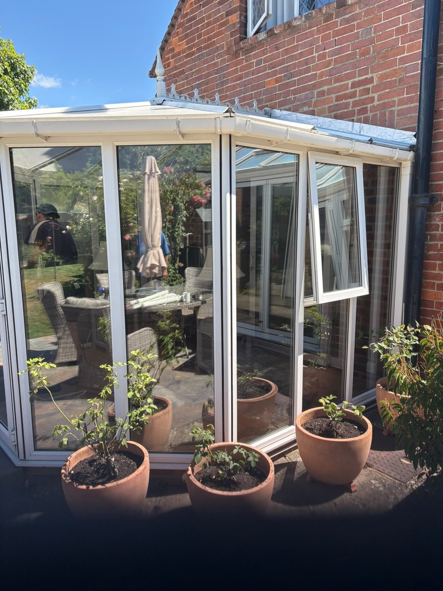 Conservatory and orangery solar window film installation in Bexhill-on-Sea by Southpoint Window Films