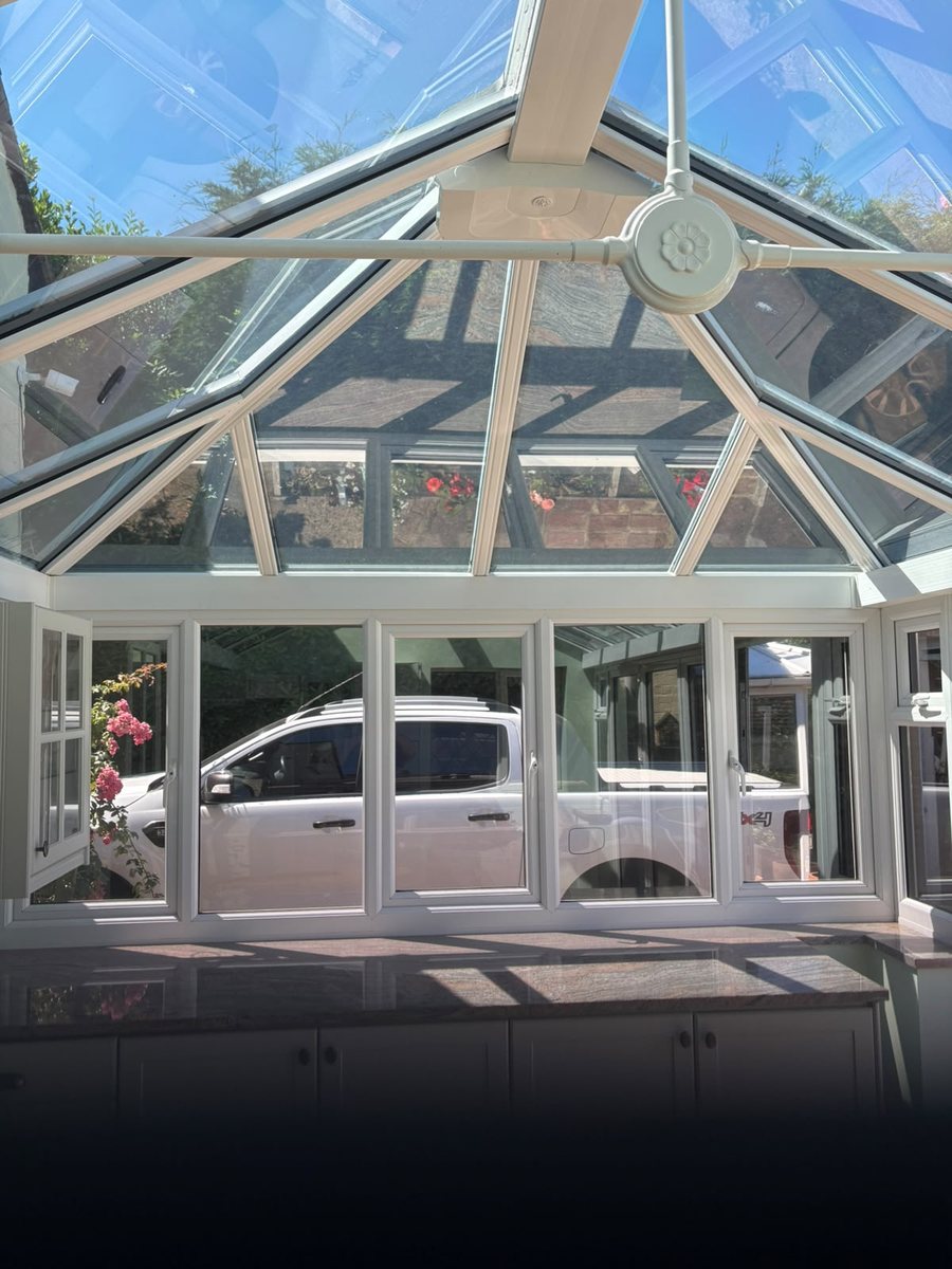 Conservatory and orangery solar window film installation in Bexhill-on-Sea by Southpoint Window Films