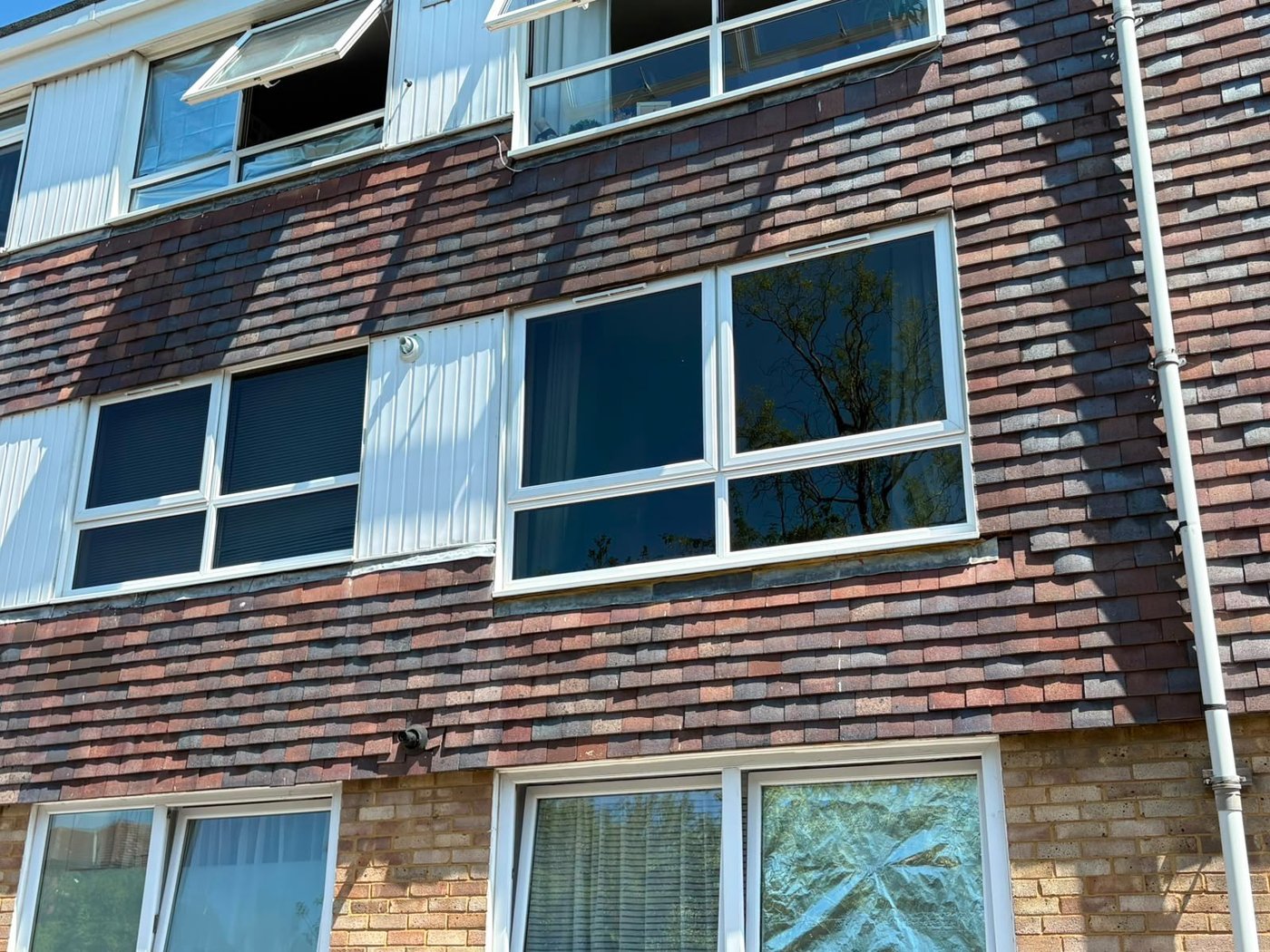 3M Prestige 40 exterior solar window film on a residential property in Burgess Hill by Southpoint Window Films