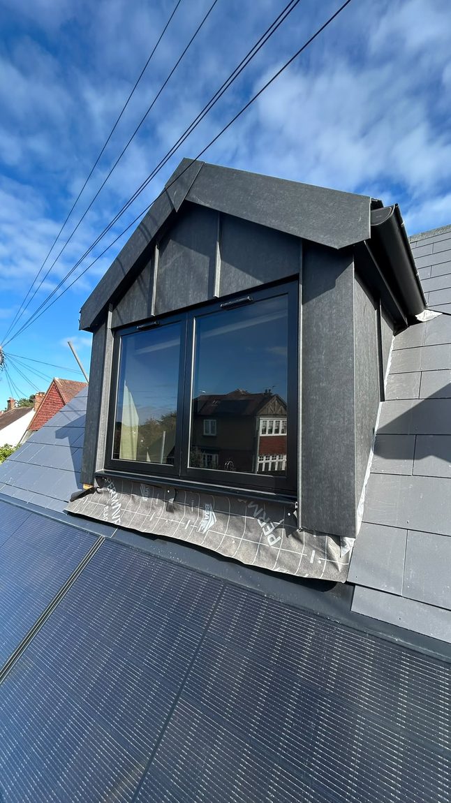 3M Prestige 40 solar window film fitted to first-floor bedroom windows at a home in Epsom, Surrey, by Southpoint Window Films